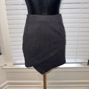 Super cute dark blue suede XS skirt